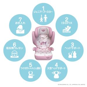 ハイバックFIXコンパクト マイメロディ&クロ...の詳細画像3