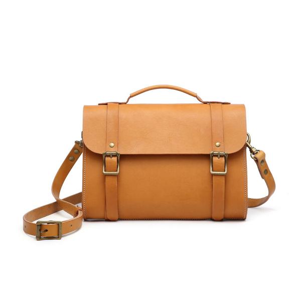 サッチェルバッグ ビジネスバッグ ショルダーバッグ メンズ レディース 本革 ヌメ革 斜めがけ ショ...