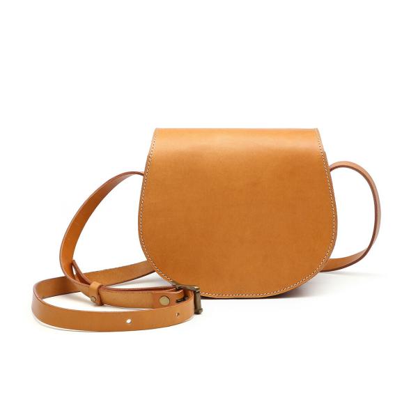 ショルダーバッグ レザー 本革 レディース 小さめ ヌメ革 イタリアンレザー 斜めがけ 肩掛け 円形...