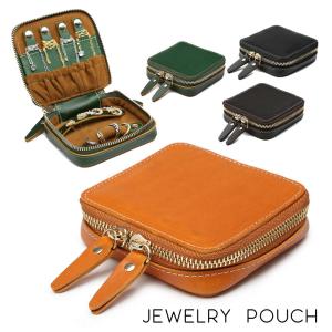 アクセサリーポーチ アクセサリーケース レザー 本革 ジュエリーポーチ