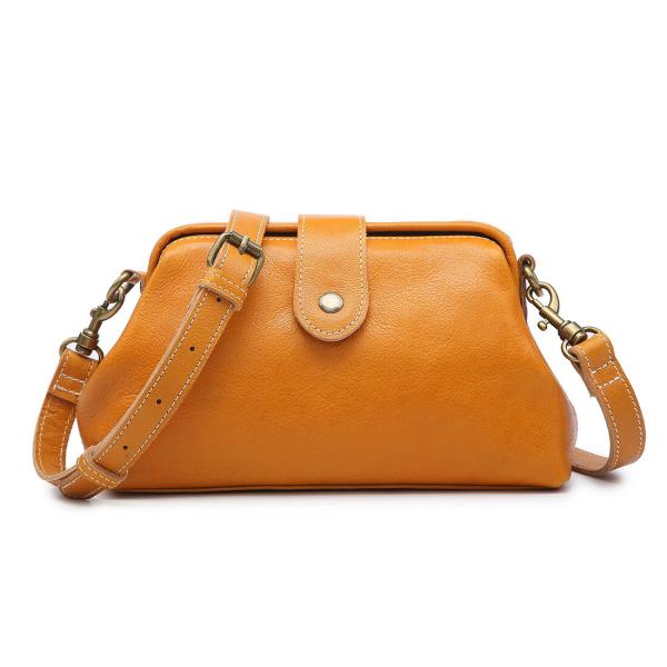 ショルダーバッグ クラッチバッグ がま口 バッグ 本革 牛革 肩掛け 斜めがけ クラシカル 2way...