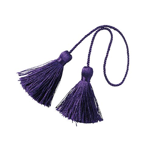 ダブルタッセルSS（5本）　ダークパープル