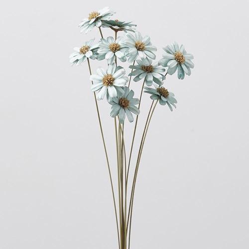 【ハンドメイドフラワー　花材　資材】 マーガレットフラワー・ペールブルー・大地農園