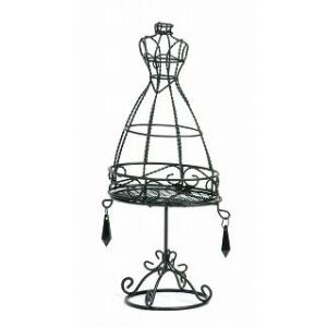 トルソー台付Ｓ黒/フラワーベース　花器　花びん　リース台　花材