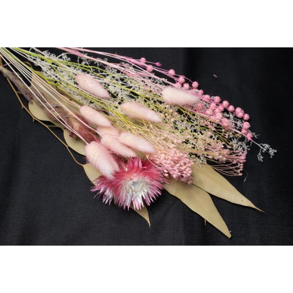 【アレンジセット】シルバーデージーとラグラスのピンクロゼセット