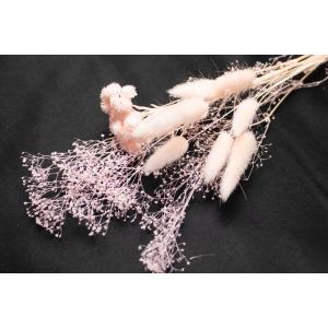 【アレンジセット】カスミ草とラグラスのセット・ピンク　小分け　ハンドメイド　花束　ブーケ