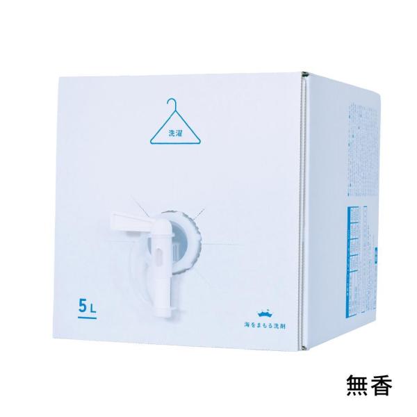 wellwash 海をまもる洗剤 洗濯用 5Lボックス（無香） 海を守る洗剤 洗濯洗剤 洗濯用洗剤 ...