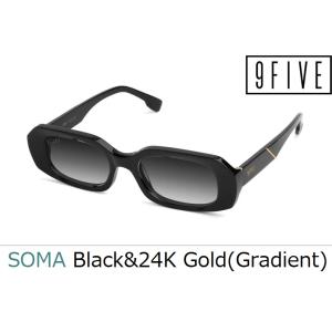 ナインファイブ サングラス 9FIVE ソーマ SOMA Black &amp; 24K Gold Grad...
