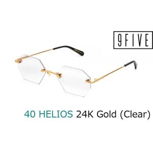 ナインファイブ サングラス 9FIVE 40ヘリオ 40 HELIOS 24K Gold Clear...