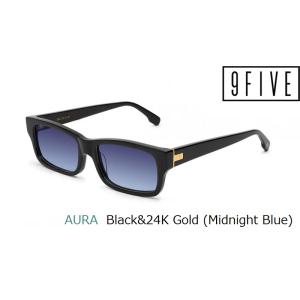 国内正規品 ナインファイブ アイウェア サングラス 9FIVE AURA Black &amp; 24K G...