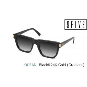 ナインファイブ サングラス 9FIVE オーシャン OCEAN Black &amp; 24K Gold  ...