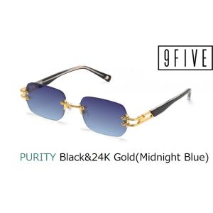 国内正規品 ナインファイブ サングラス 9FIVE PURITY Black &amp; 24k Gold ...