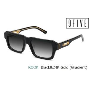 国内正規品 ナインファイブ サングラス 9FIVE ROOK Black &amp; 24k Gold Gr...