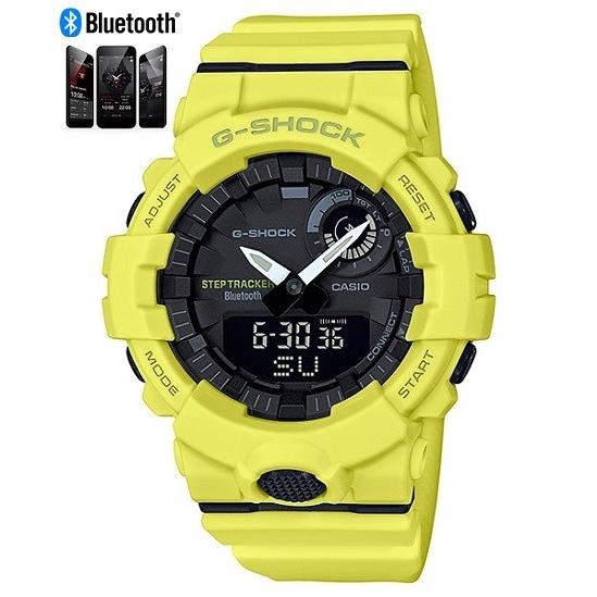 GBA-800-9AJF G-SQUAD G-SHOCK Bluetooth 黄色 イエロー トレー...