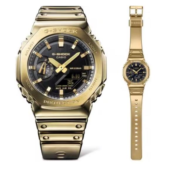 国内正規品 G-SHOCK GM-2100YMG-9AJF メタリベゼル  ワールドタイム  Gol...