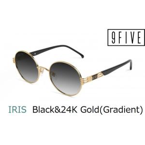 ナインファイブ サングラス 9FIVE アイリス IRIS Black &amp; 24K Gold Gra...