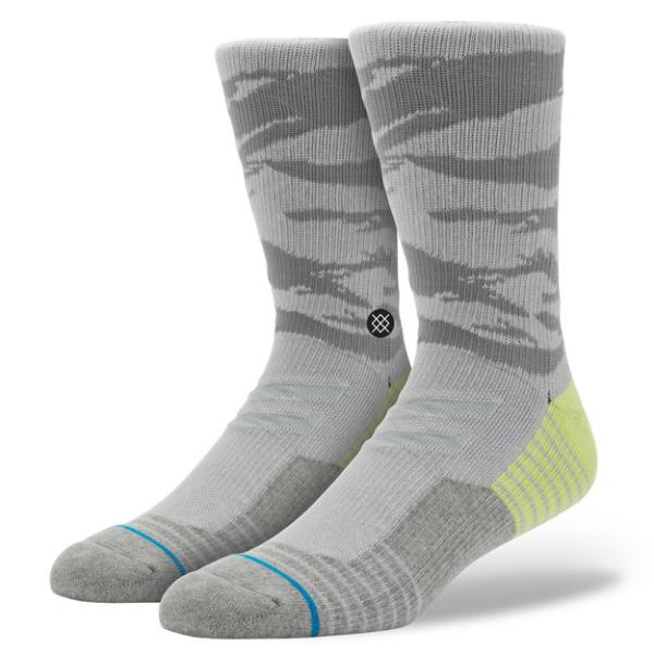 送料無料 STANCE Drill Sergent Crew グレー 蛍光イエロー 国内正規品 st...