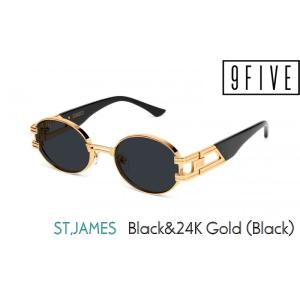 ナインファイブ サングラス 9FIVE セントジェームス ST,JAMES Black &amp; 24K ...