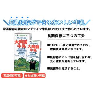 らくのうマザーズ 大阿蘇牛乳 1L紙パック 6...の詳細画像1