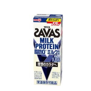 明治 (ザバス)MILK PROTEIN(ミルクプロテイン) 脂肪0 ミルク風味　SAVAS【200ml】×24本｜plusin