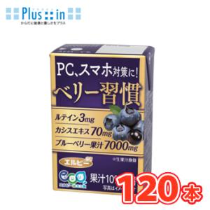 エルビー 毎日ベリー習慣 125ml紙パック 30本入×4ケース〔ポリフェノール アントシアニン カ...