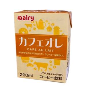 南日本酪農協同　デーリィ　カフェオレ  200ml×24本　紙パック｜plusin