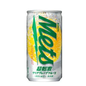 キリン メッツ 超刺激 クリア グレープフルーツ 190ml 20本入〔炭酸飲料 強炭酸 グレープフ...