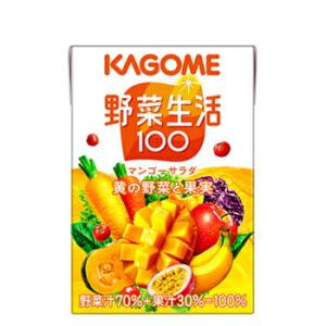 カゴメ 野菜生活１００ マンゴーサラダ 100ml×30本 フルーツジュース・果実ジュース/フルーツ...