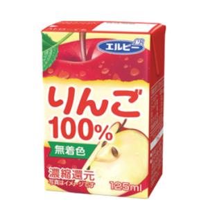エルビー りんご100％  125ml紙パック×30本