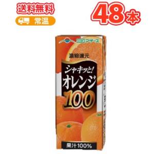 らくのうマザーズ　オレンジ100 200ml紙パック　24本入×2ケース〔おれんじ オレンジ ジュー...