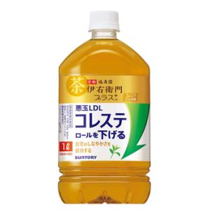 サントリー 伊右衛門プラス コレステロール対策 1L ペットボトル 12本入〔お茶 機能性表示食品〕