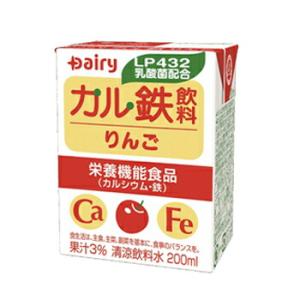 南日本酪農協同 デーリィ カル鉄飲料 りんご 200ml×18本/2ケース 九州
