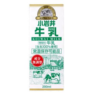 キリン　小岩井 牛乳 KOIWAI MILK　 LLスリム　200ml×24本入 紙パック〔牛乳　ミ...