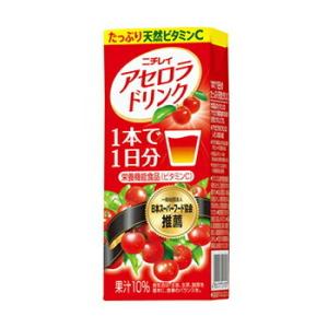 サントリー ニチレイ アセロラドリンク　200ml× 24本　紙パック〔Suntory　サントリー　アセロラ　あせろら　ビタミンC　果実飲料　送料無料｜plusin