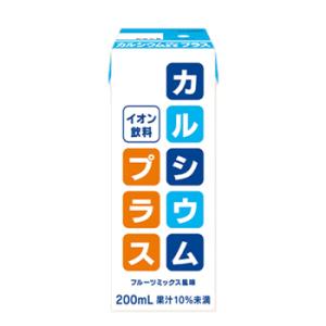 カルシウムイオン飲料 プラス 【200ml×24本】4ケース紙パック　送料無料