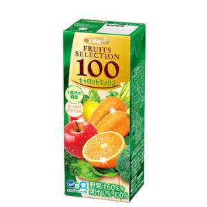 FRUITS SELECTION エルビーフルーツセレクション オレンジ100 200ml×24