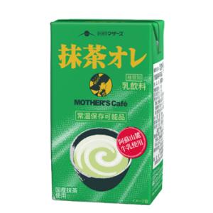 らくのうマザーズ MOTHERS'S Cafe 抹茶オレ 250ml×24本入/2ケース 紙
