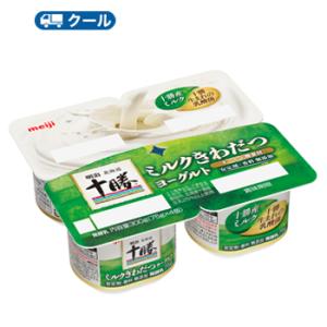 明治　北海道十勝ミルクきわだつヨーグルト【75ｇ×4個×6セット】1箱/クール便 食べる　ヨーグルト　無添加　プレーンヨーグルト　送料無料｜プラスイン