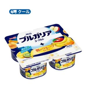 明治ブルガリアヨーグルト　朝のフルーツミックス【70ｇ×4個×6セット】1箱/クール便 食べる　送料無料