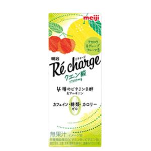 明治 Re charge（リチャージ） クエン酸 アセロラ＆グレープフルーツ風味 200ml×24本/3ケース　紙パック　ブリック　クエン酸　アセロラ　グレープフルーツ｜plusin