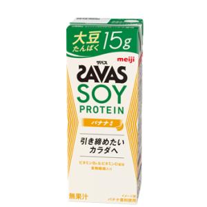 明治 (ザバス)SOY PROTEIN(ソイプロテイン) バナナ風味 SAVAS【200ml】×24...