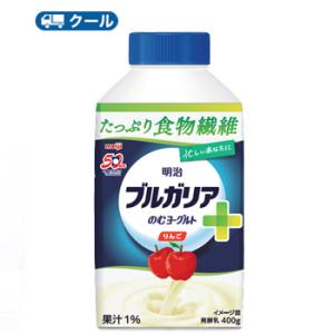 明治　ブルガリアのむヨーグルト りんご+食物繊維　400g×20本（クール便）飲むヨーグルト　ブルガリア　LB81乳酸菌　りんご　apple　アップル｜plusin