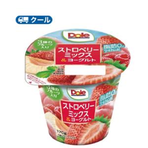 協同乳業　Doleストロベリーミックス＆ヨーグルト　170g×24個 【クール便】〔メイトー　冷蔵　...