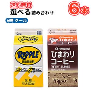 ひまわり乳業　リープル　ひまわりコーヒーより選べる2種類【500ml×各3本入】　クール便　　