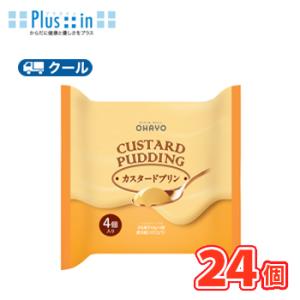 オハヨー　CUSTARD PUDDING カスタードプリン【68ｇ×4P×6個】　クール便　食べる　...