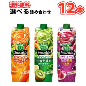 カゴメ 選べるスムージー 1000g紙パック (6本入を2種選べる)合計12本セット 野菜生活100...