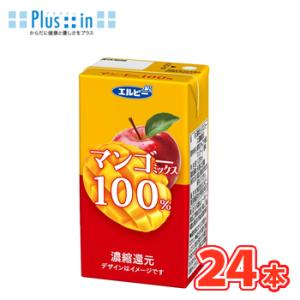 エルビー　マンゴーミックス100％ジュース【125ml×24本入】　紙パック〔果汁100％ マンゴー...
