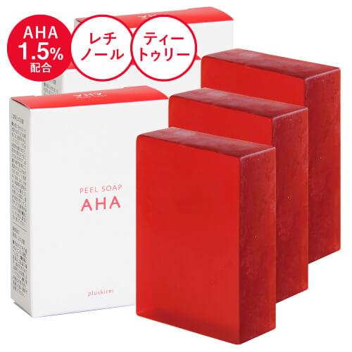 ピーリング石鹸 ニキビ予防 ピールソープ AHA 1.5% レチノール グリコール酸配合 赤 100...