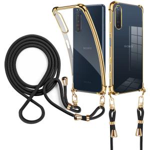 Xperia 5 II ケース ショルダー 耐衝撃クリア tpu バンパー 肩掛け 斜めかけ 首掛け 縄掛け SO-52Aケース SOG02