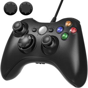 2023新改良xbox 360 コントローラー Diestord PC USB ゲームパッド 有線ゲ...